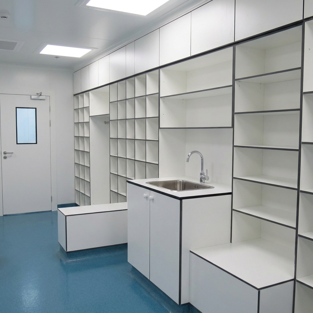 Vestiaire salle blanche équipé par Puissance 3