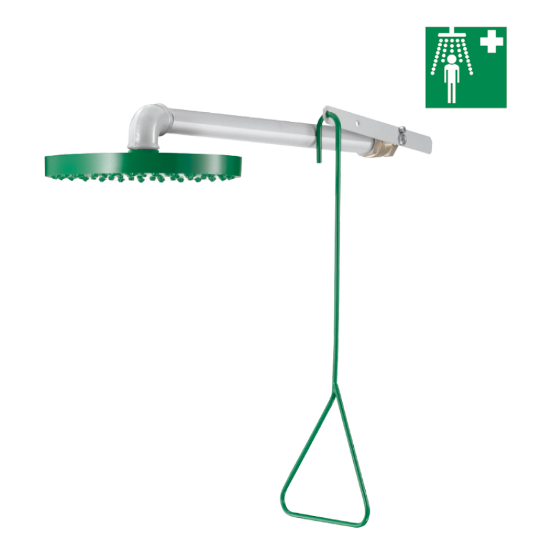 Douche de sécurité murale